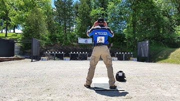 Team Action Target shooter Enoch Smith at the NRA Bianchi Cup.