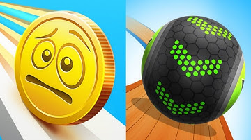 Coin Rush | Sky Rolling Ball 3D - All Level Gameplay Android, iOS - NEW APK MEGA UPDATE