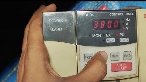 Mitsubishi drive parameters and connection | JOG | PU & External mode