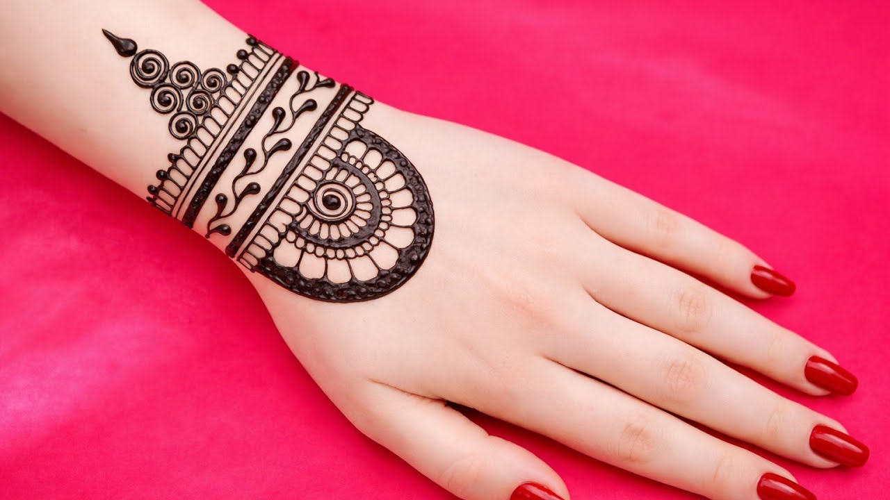 Very Easy Stylish Dotted Mehndi Design Trick For Hands| Simple Mehendi design| Mehandi ka Design
