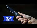 Crkt seismic coltello chiudibile dotato di sistema di blocco della lama deadbolt a pulsante