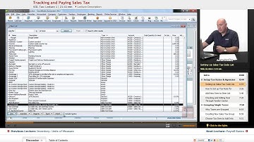 "Tracking & Paying Sales Tax" | QuickBooks with Educator.com