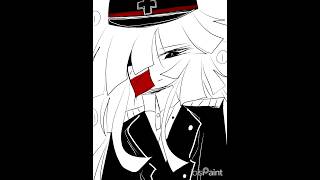 Charlie in his Halloween costume almost scared Claire to death.| #fpeoc #drawing #oc