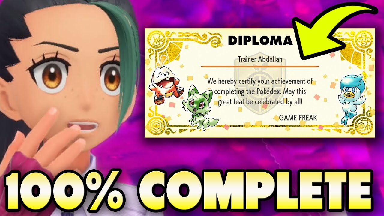 💯 100% Completion Rewards for Pokemon Scarlet and Violet! 