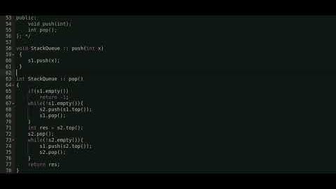 Queue using two Stack | Geeksforgeeks | leetcode |
