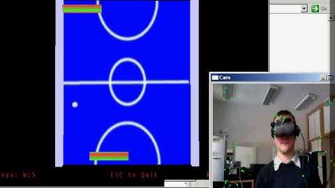 Pong Game control by camera using OpenCV and HDM ( head )