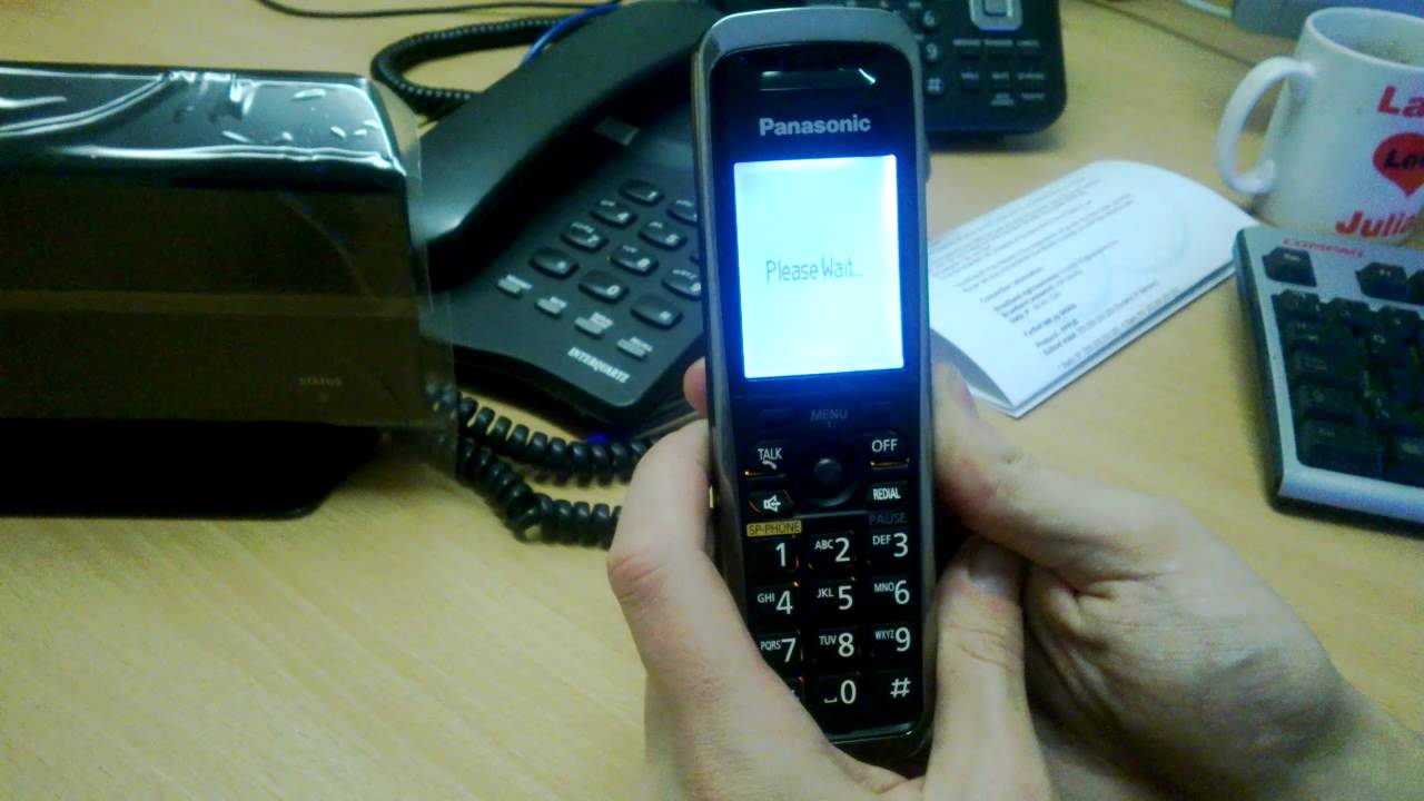Panasonic TGP500 - Register Handset with Base Station - YouTube