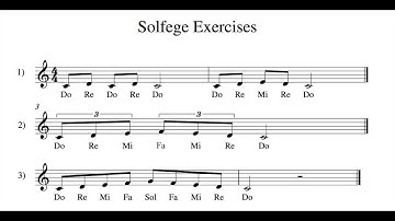 Solfege Exercises 1-3