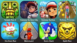 Temple Run2,Subway Surf City,Subway Surf,Subway Princess,Om Nom Run,MetroLand,Sonic Dash,Spirit Run screenshot 3