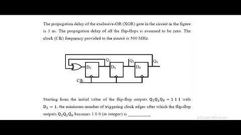 Gate 2021(EC), Sequential Circuit Solution