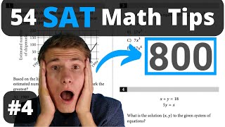 Score 800 on SAT Math  Use These 54 Tips DSAT 4