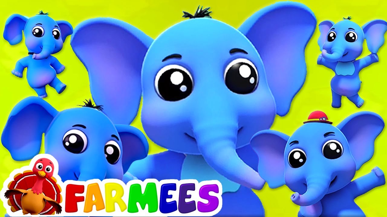 ⁣Elefant Finger Familie | Kinderlieder zum mitsingen | Farmees Deutschland | Kindergarten