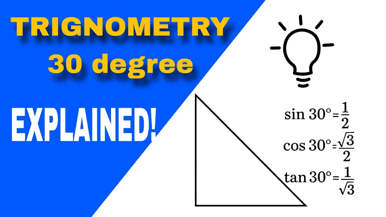 Tang 30 Trigonometric Ratios of 30 Degrees Explained | sin 30°, cos 30°, tan 30 ...
