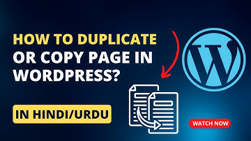 How to Duplicate a Page in WordPress? | WordPress Tutorial for Beginners [Hindi/Urdu] 🔥🔥🔥