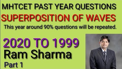 Superposition of waves | Mhtcet 2021 | Previous year questions | Part 1