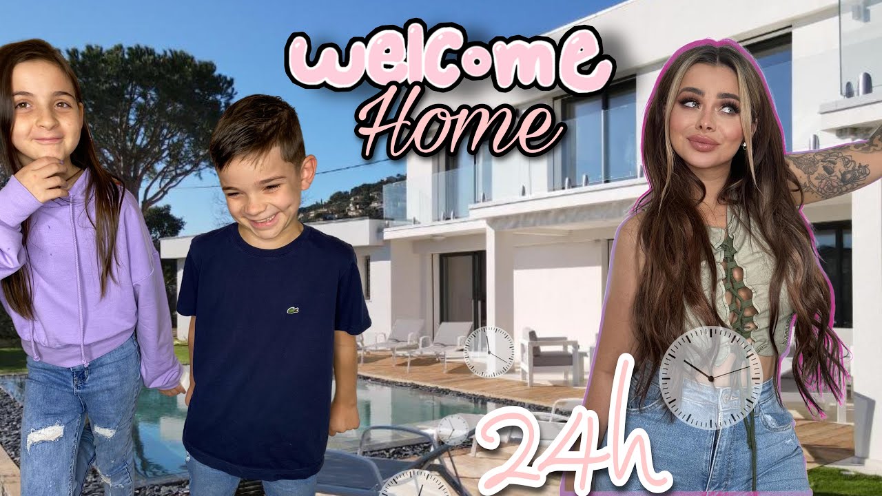 24h avec nous : ON S’INSTALLE DANS NOTRE NOUVELLE VILLA +réaction de lilou et Sohan