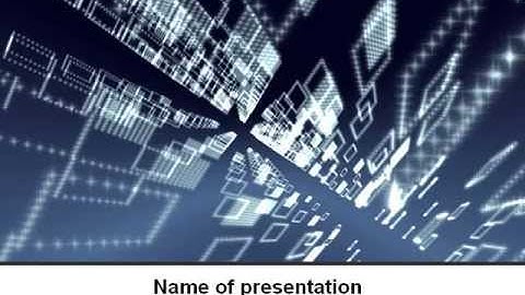 Abstract Technology PowerPoint Template by PoweredTemplate.com