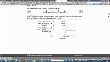 Oracle  Documents Cloud Service Trial User Sign-up