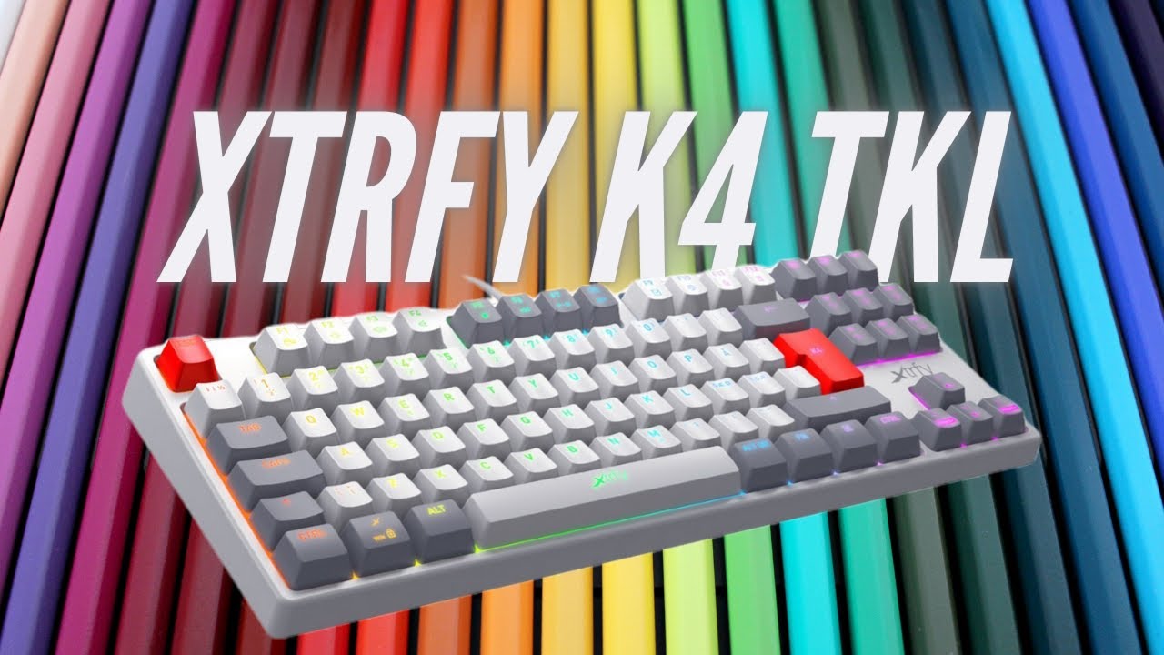 Un clavier gamer simple mais performant - Xtrfy K4 TKL (🎁Concours