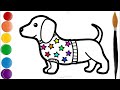 Bolalar uchun kuchukcha rasm chizish | Puppy drawing for children | Рисунок щенка для детей