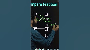 Compare fractions #short #maths #shorts #mathematics #math #tricks #youtubeshorts #comparefractions