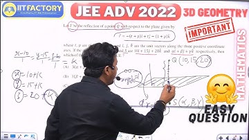 JEE ADVANCED 2022 | PYQ | MATHEMATICS  | 3D GEOMETRY |  BY : KESHAW SIR