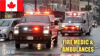 [Vancouver] VFRS Fire Medic + Ambulances Responding With Siren & Lights