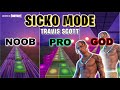 TRAVIS SCOTT - SICKO MODE - Noob vs Pro vs God ft DRAKE (Fortnite Music Blocks) ft Lights_On