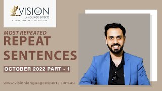 PTE Repeat Sentences 2022 | With Answers and Timer | Part 1 | Vision Language Experts