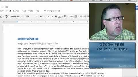 LearnNowBC - Google Drive Word Processing
