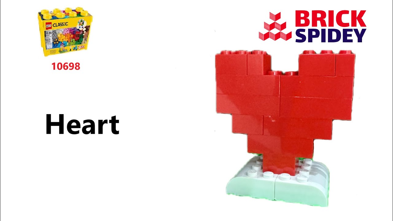 Lego 10698 How to make a Heart Shape 사랑 using Lego Classic 10698