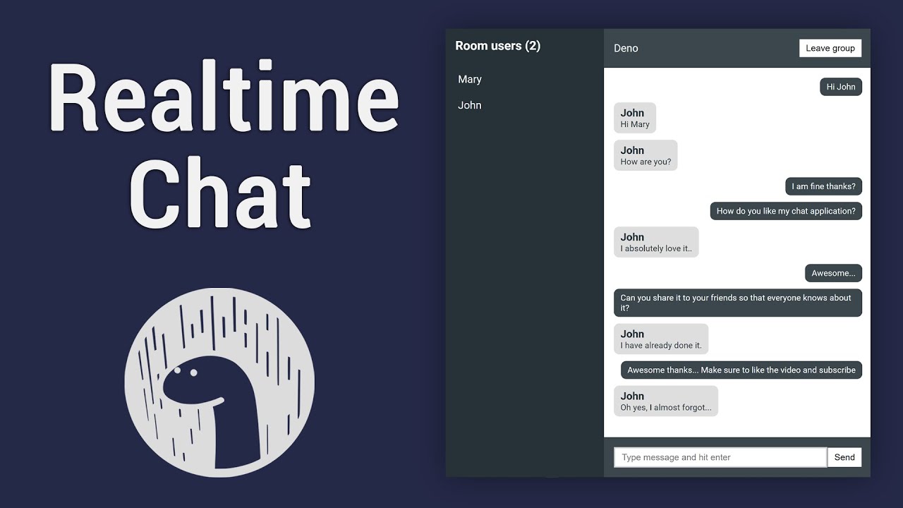 Build Realtime Chat App with Deno and WebSockets