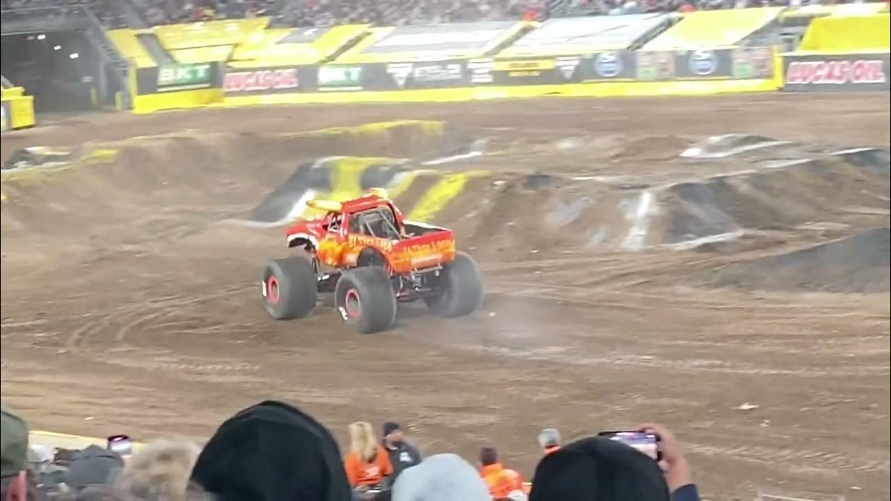 Monster Jam East Rutherford 2022 Kraig Champion lands his first