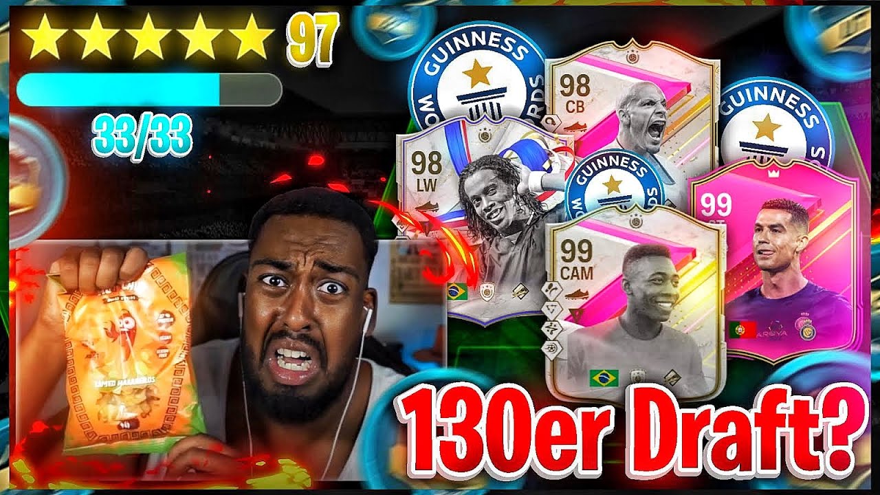130er DRAFT oder HOT CHIP CHIPS ESSEN🥵🔥FARO macht WELTREKORD DRAFT CHALLENGE in EA FC🤯