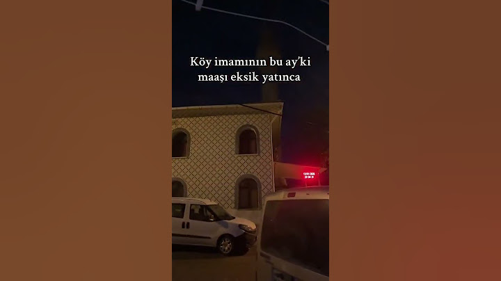 Köy İmamının Bu Ay ki Maaşı Eksik Yatınca