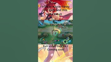 I tried Fanny for 2 days and this happened #mlbb #shorts #mobilelegends