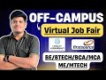 🚀Virtual Job Fair | BE/BTECH/BCA/MCA/BSC/ME/MTECH | Off Campus Drive For 2025, 2024-2021 BATCH