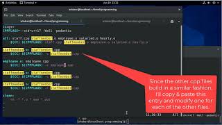 Staff Payroll Example Part 4 - Writing the makefile