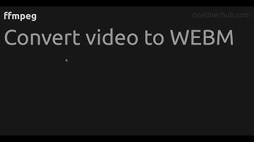 Convert video to WEBM #ffmpeg