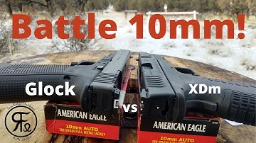 Cover Image for 10mm Showdown.  Glock vs XDm