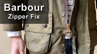 How to fix your Barbour jacket zipper when it's stuck.