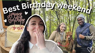 VLOG The perfect birthday surprise ❤️, cute date ideas, asethetic log cabin weekend