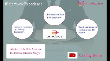 Amdocs Interview Experience | 2021 | Selected | Interview Questions and Pattern