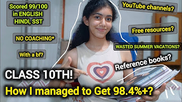 I scored 98%+ in class 10 boards! *without tuitions* #cbse #boards #boardsresult