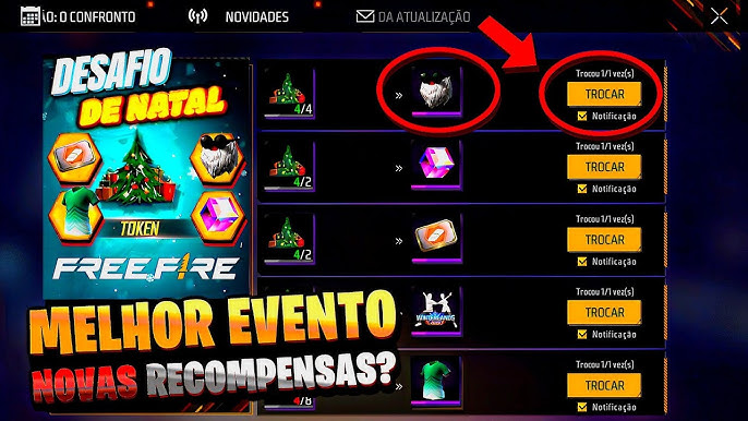 CORRE!! CÓDIGO INFINITO DO FFWS 2023, CAMISA DE TIME, CALÇA ANGELICAL, YIN  YANG, NOVIDADES FREE FIRE 