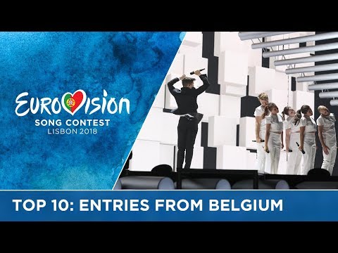 TOP 10: Entries from Belgium at the Eurovision Song Contest