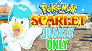 Can you beat Pokemon Scarlet with only Quaxly?