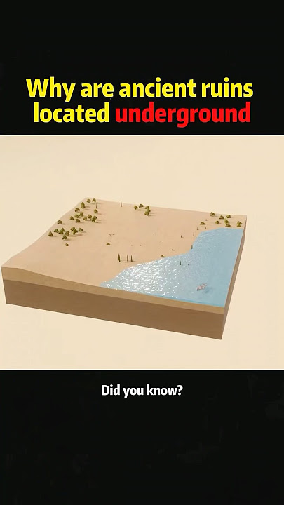 Why are ancient ruins located underground #science #knowledge