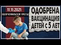 Израиль начнёт вакцинацию детей с 5 лет / 11 ноября