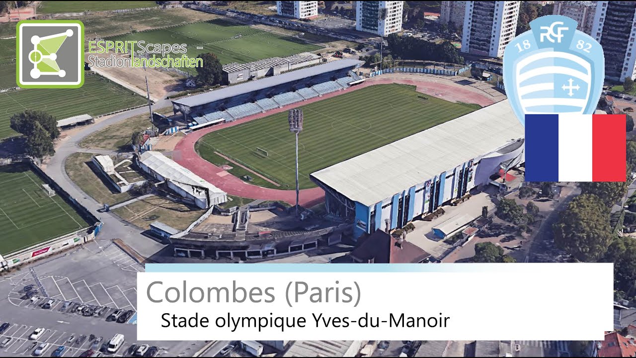 Stade Olympique Yves Du Manoir Racing Club De France Google Earth 19 Youtube